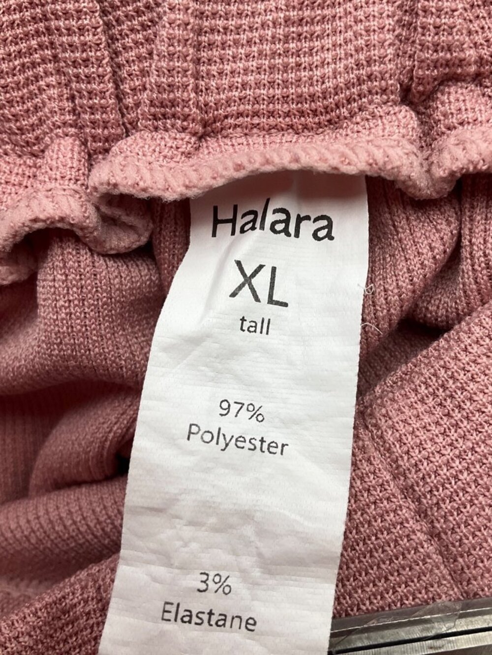 Halara  XL Tall Long Pink Wide-Leg Pleated Pull On Pants Relaxed Minimalist - Picture 3 of 12